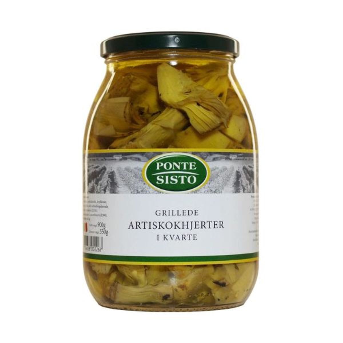 Artiskokhjerte Grillet Kvart Ponte Sisto 1kg