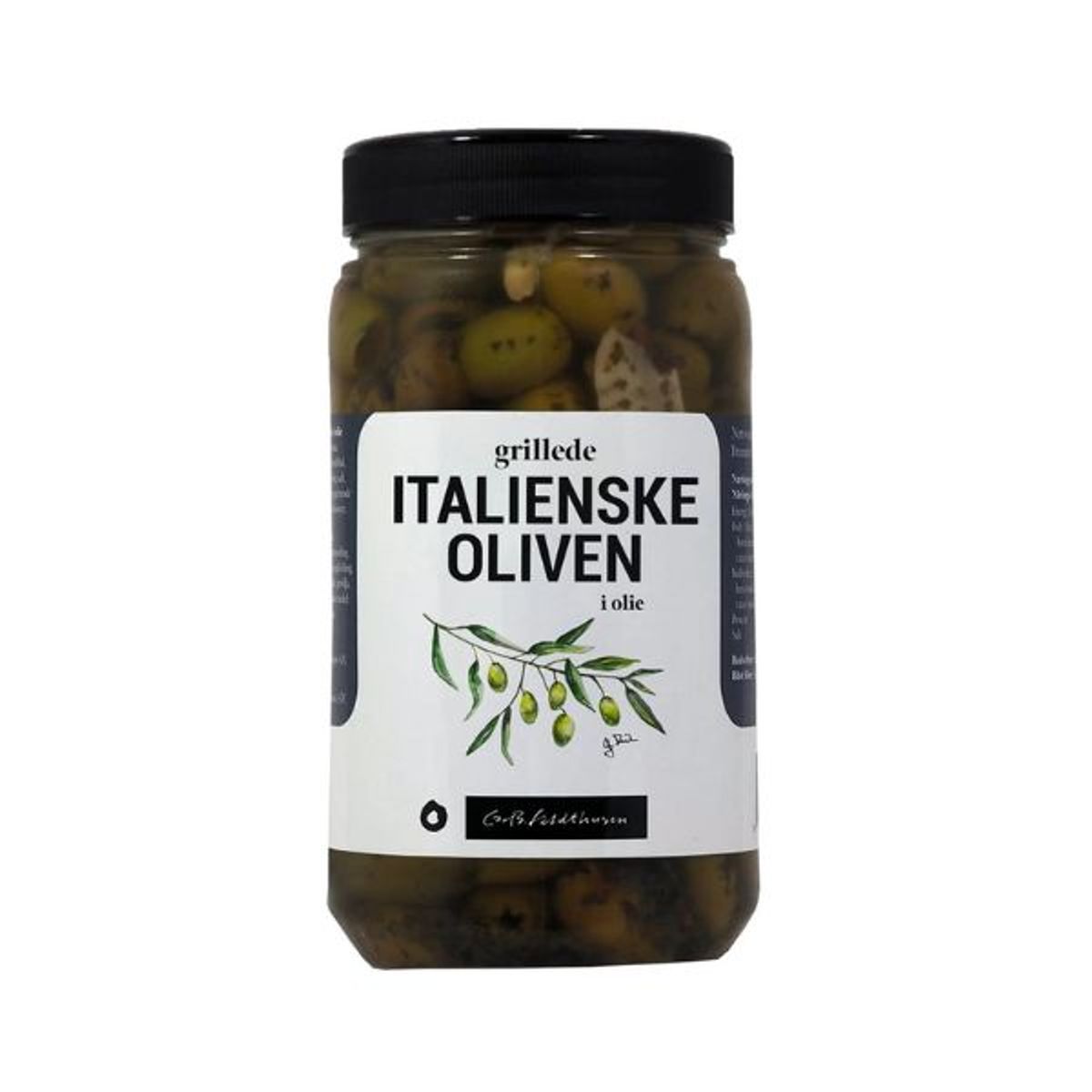 Grillede Italienske Oliven i Olie Feldthusen 1,1kg