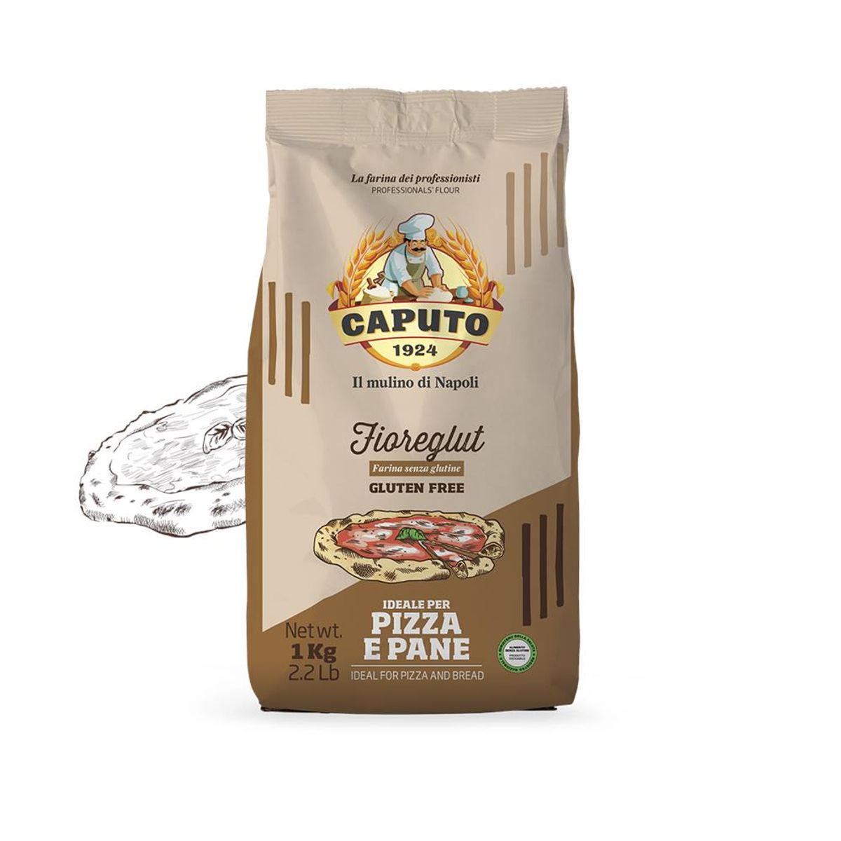 Caputo Pizzamel, Glutenfri 1 Kg