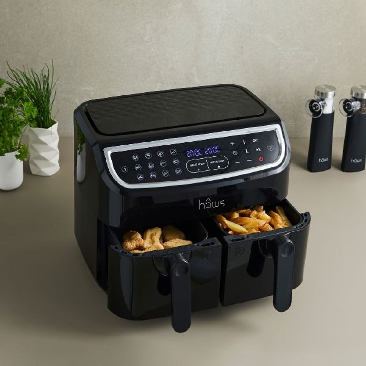 HÃ¢ws Sejerø 2.0 Double Airfryer 2x4.5l, 2400w, Pfas Fri Coating