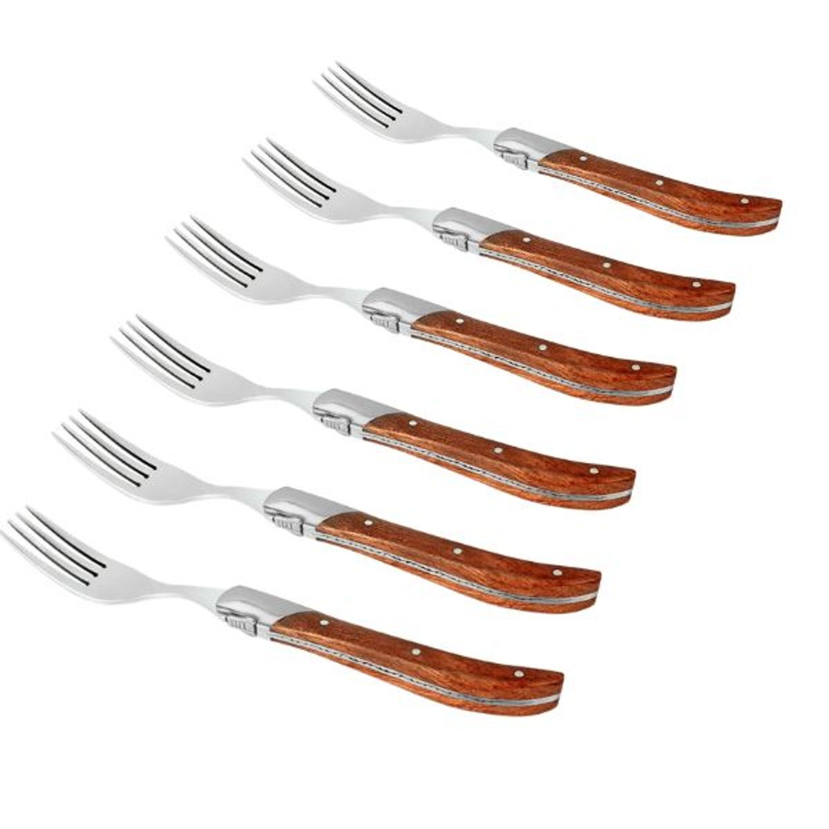 HÃ¢ws Laguiole Steak Gafler Rosewood 6stk