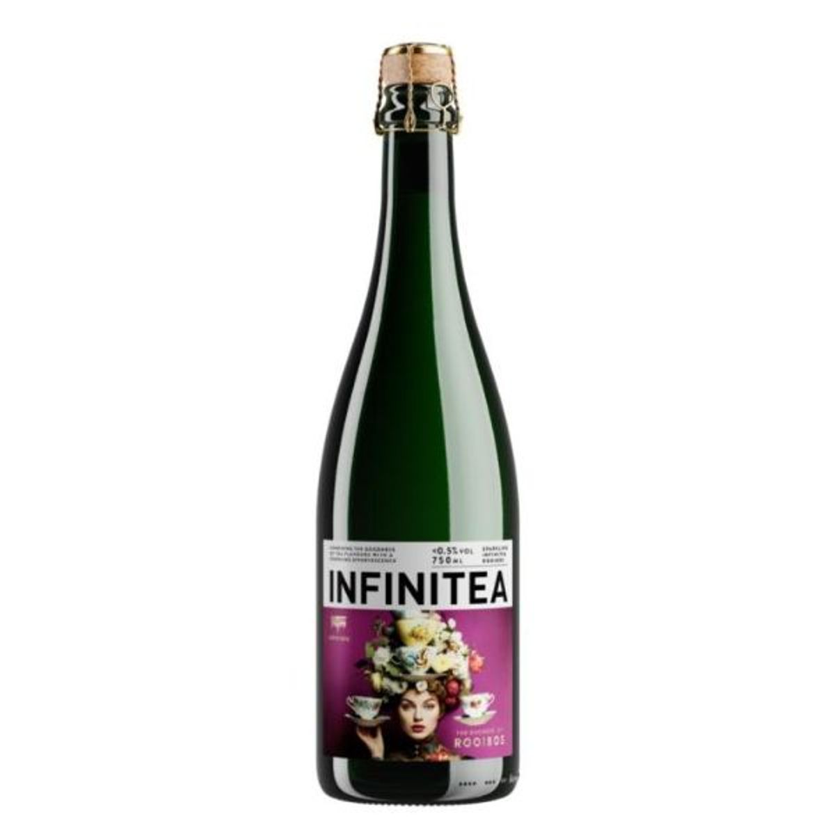 Infinitea Sparkling Tea Rooibos Alkoholfri 0,75 Ltr