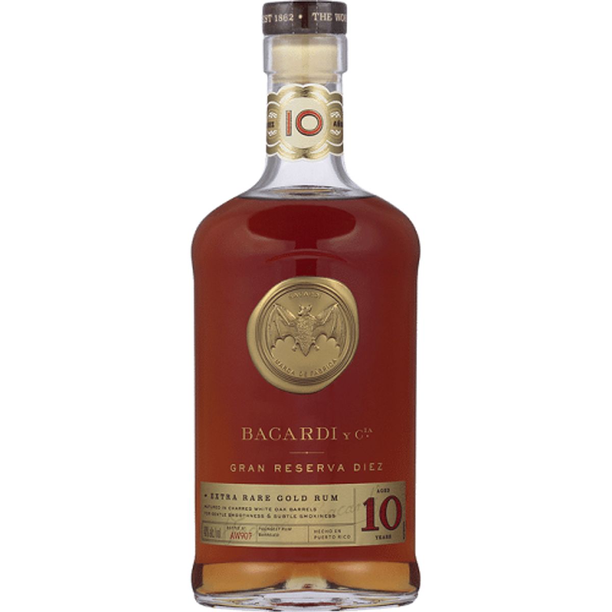 Bacardi 10 Yo Gran Reserva Diez Fl 70