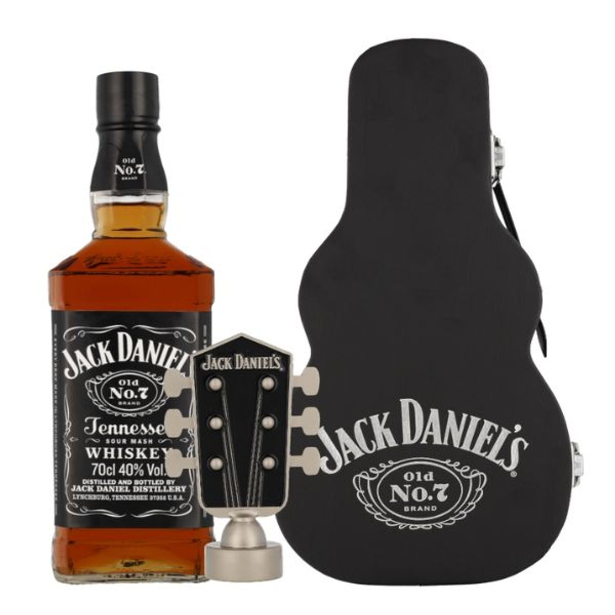 Jack Daniel's Old No. 7 Whiskey Guitar Fl 70 m. Gaveæske