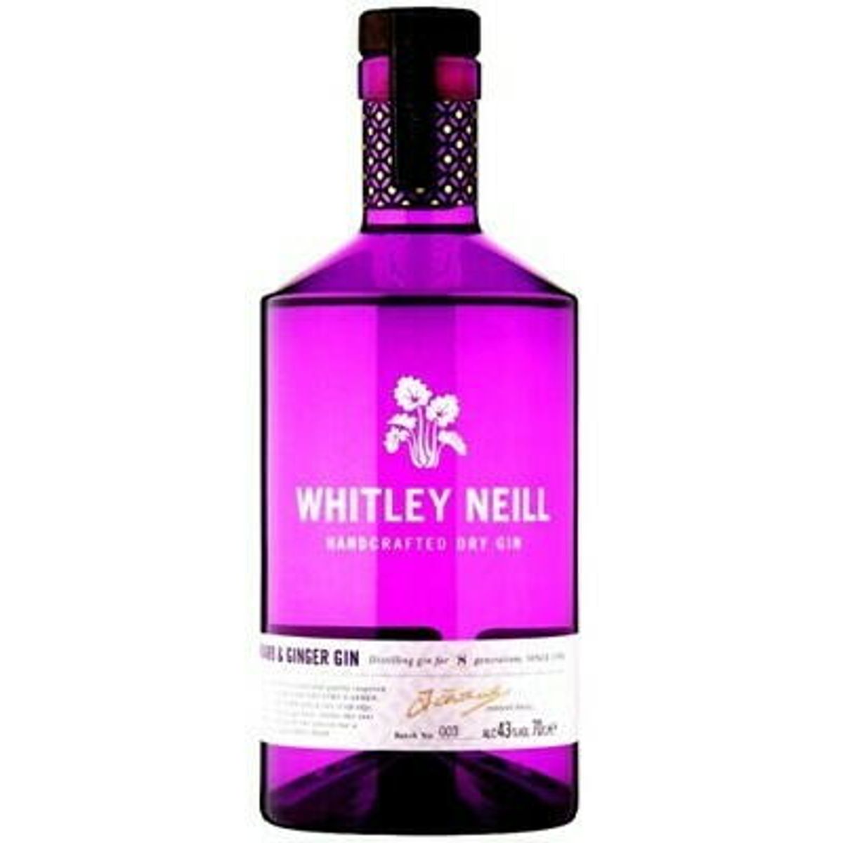 Whitley Neill Rhubarb & Ginger Gin Fl 70