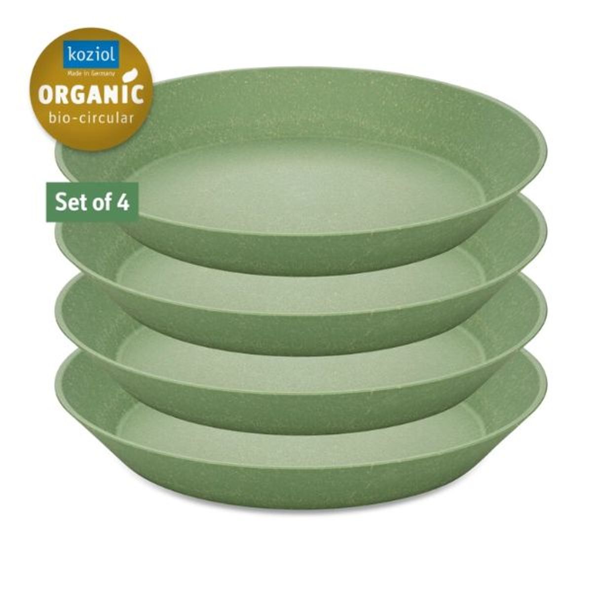 Koziol Connect Plate Ø24cm 4 Stk. Leaf Green