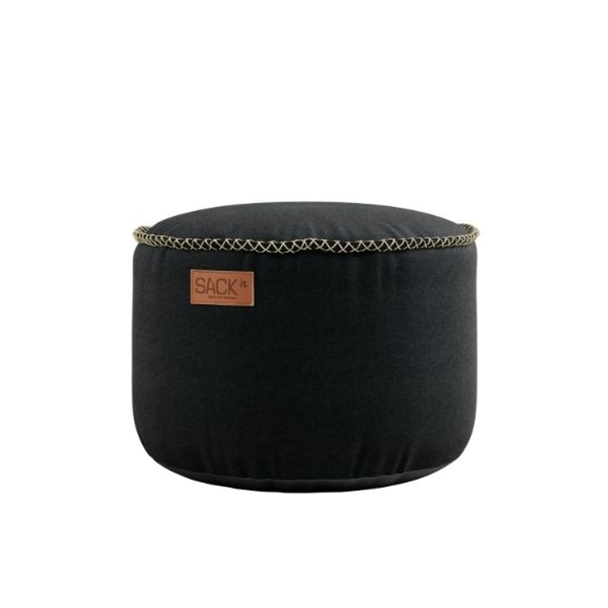 Sackit Canvas Pouf Sort