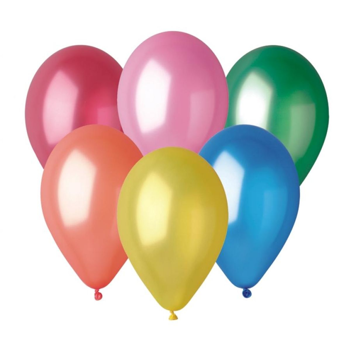 Ballon Gm90 Metal 25cm Flerfarvet 100 Stk.