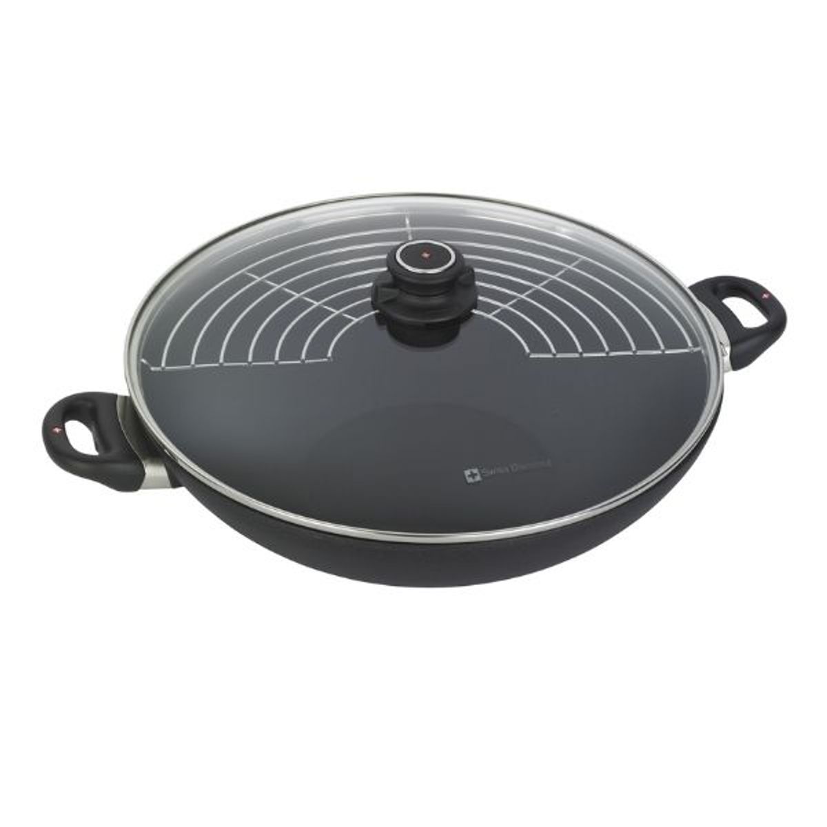 Swiss Diamond Wok 36 Cm M/låg Og Rist, Induktion