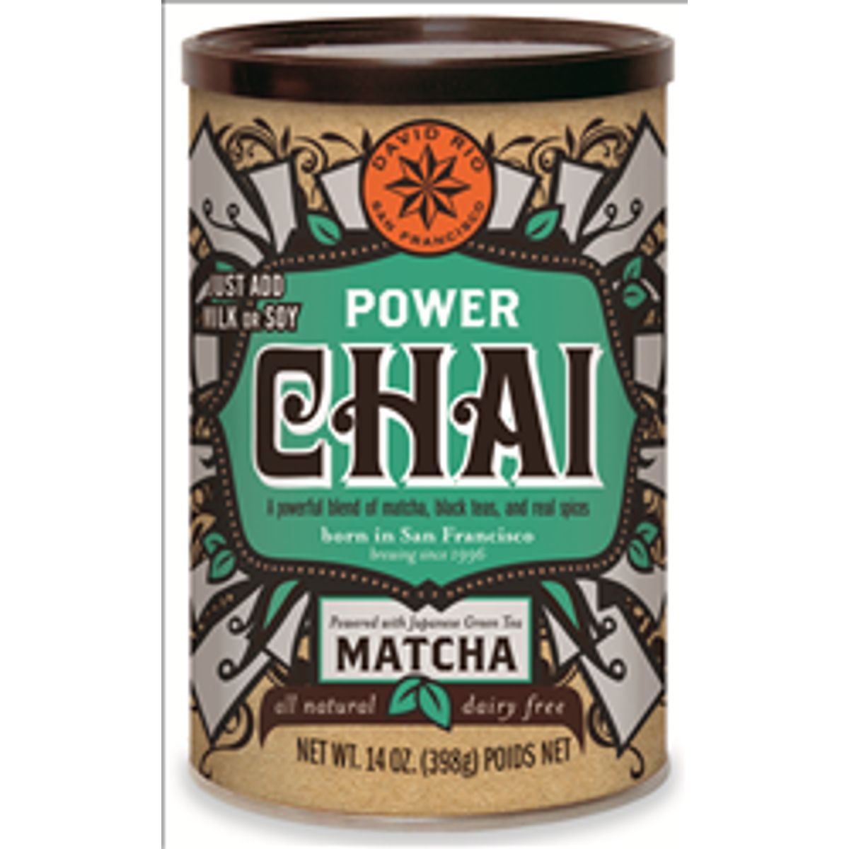 David Rio Power Matcha Chai 398g