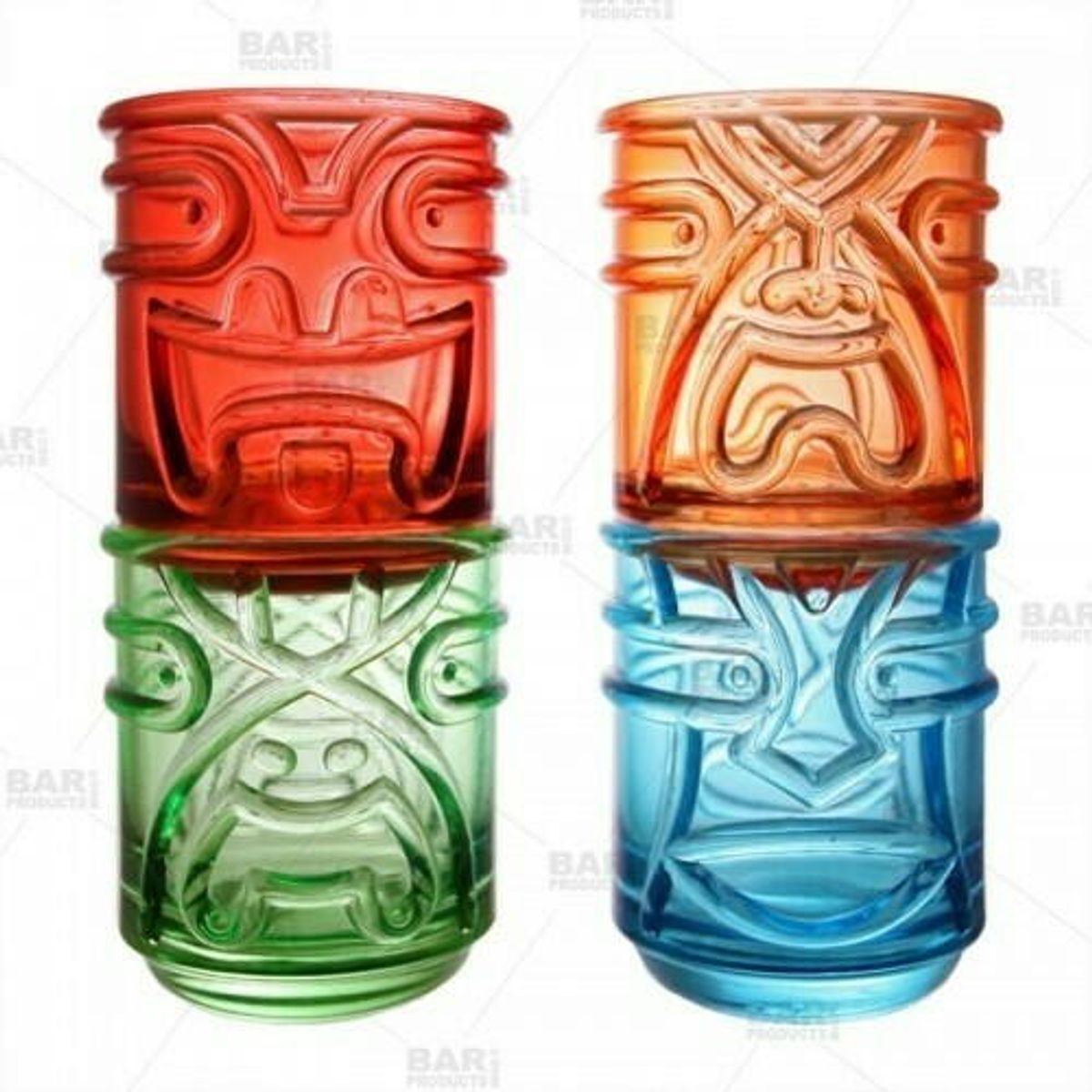 Tiki Tumbler Farvet 4pk Final Touch