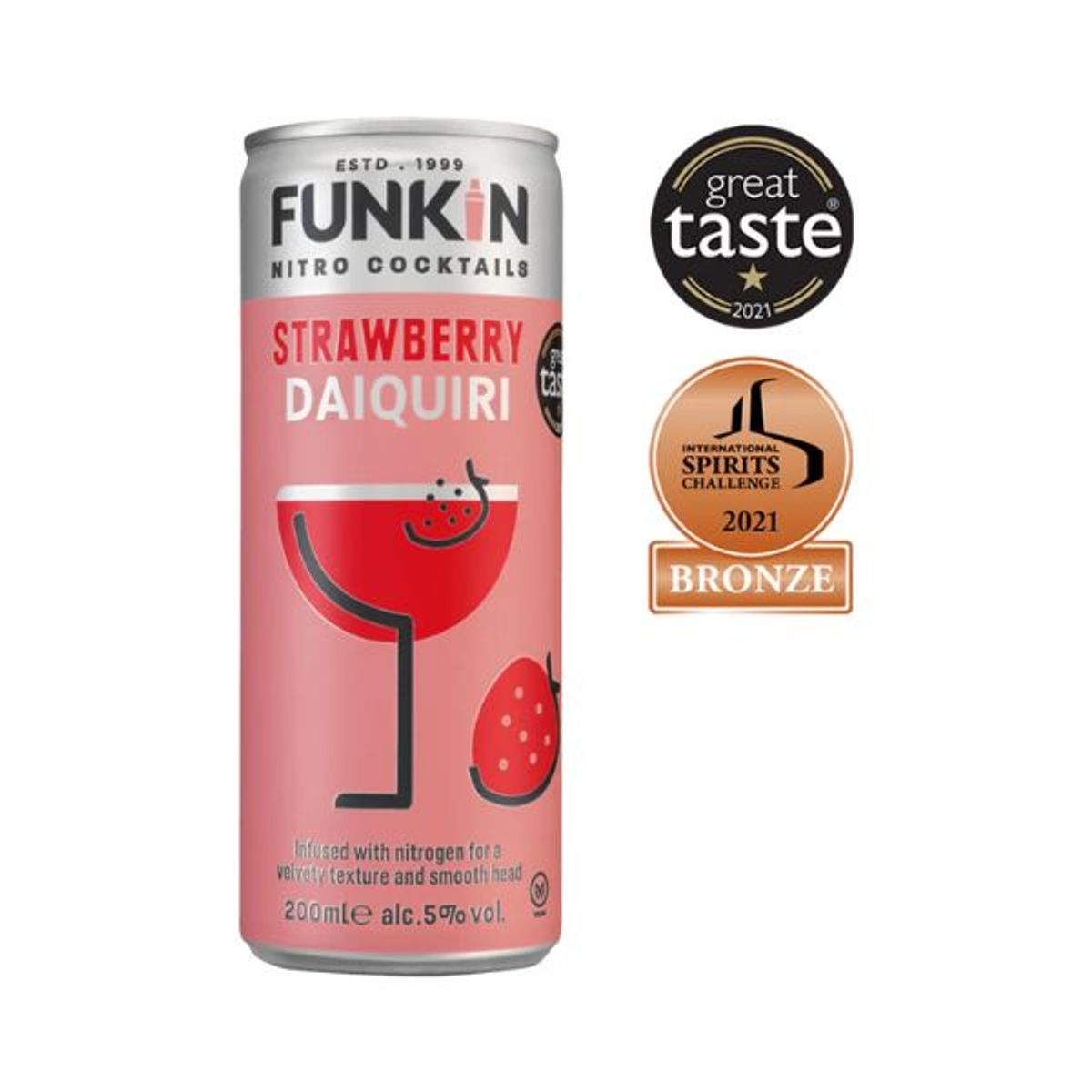 Funkin Strawberry Daiquiri Cocktail Rtd