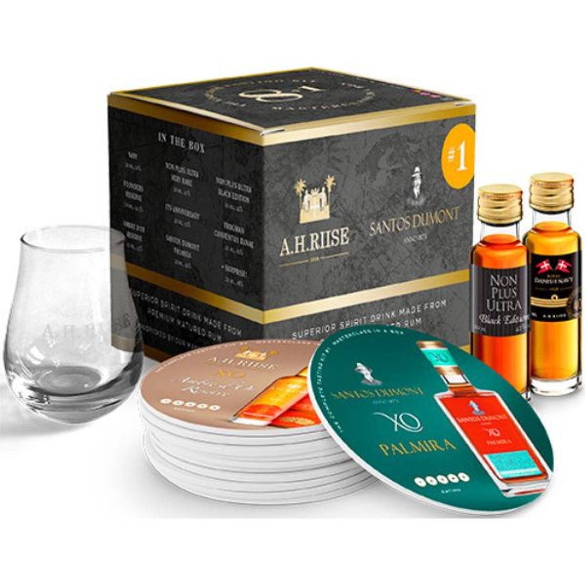 A.H. Riise Tasting Kit 8+1 Albert #1 BlackFl 70