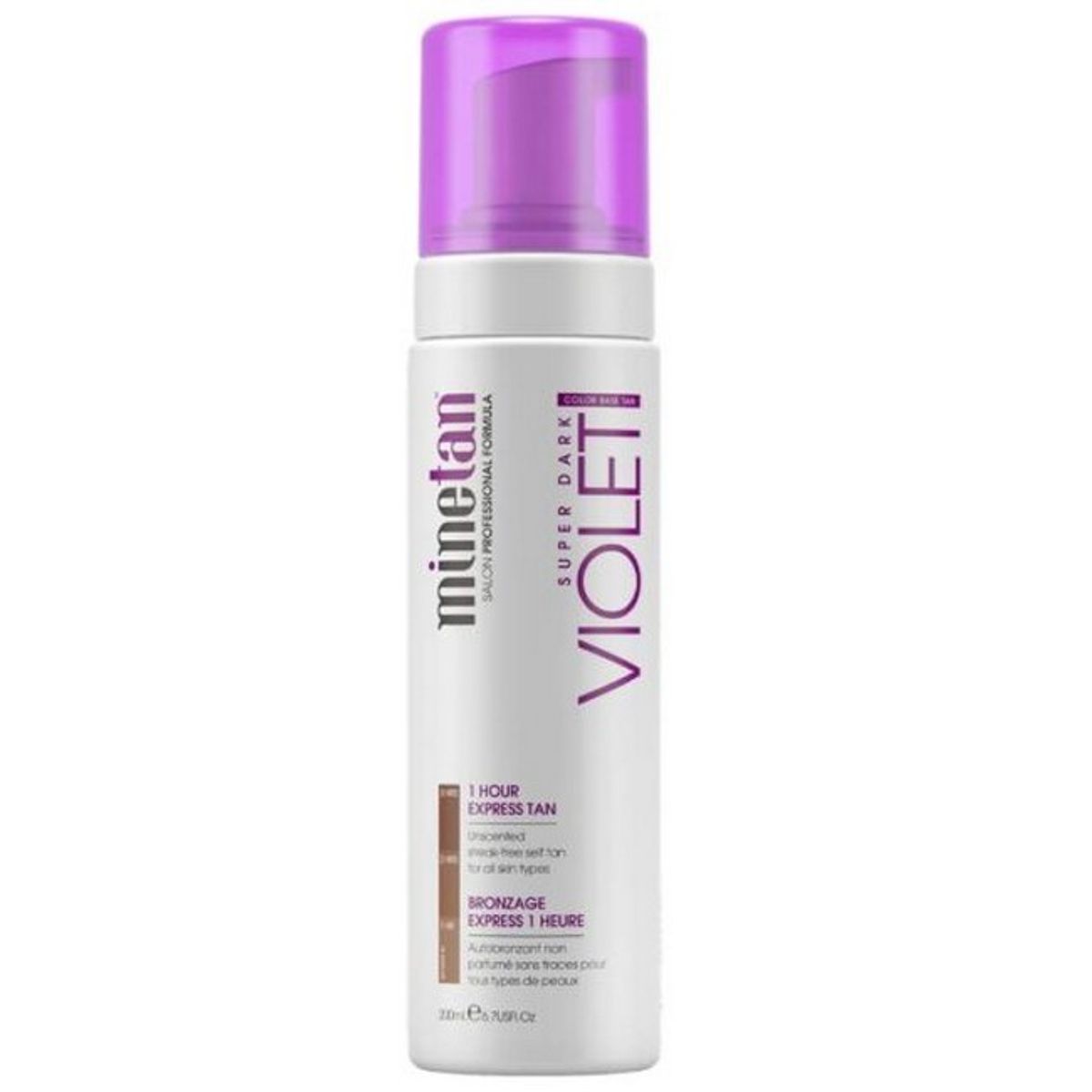 MineTan - Super Dark Violet Self Tan Foam - 200 ml