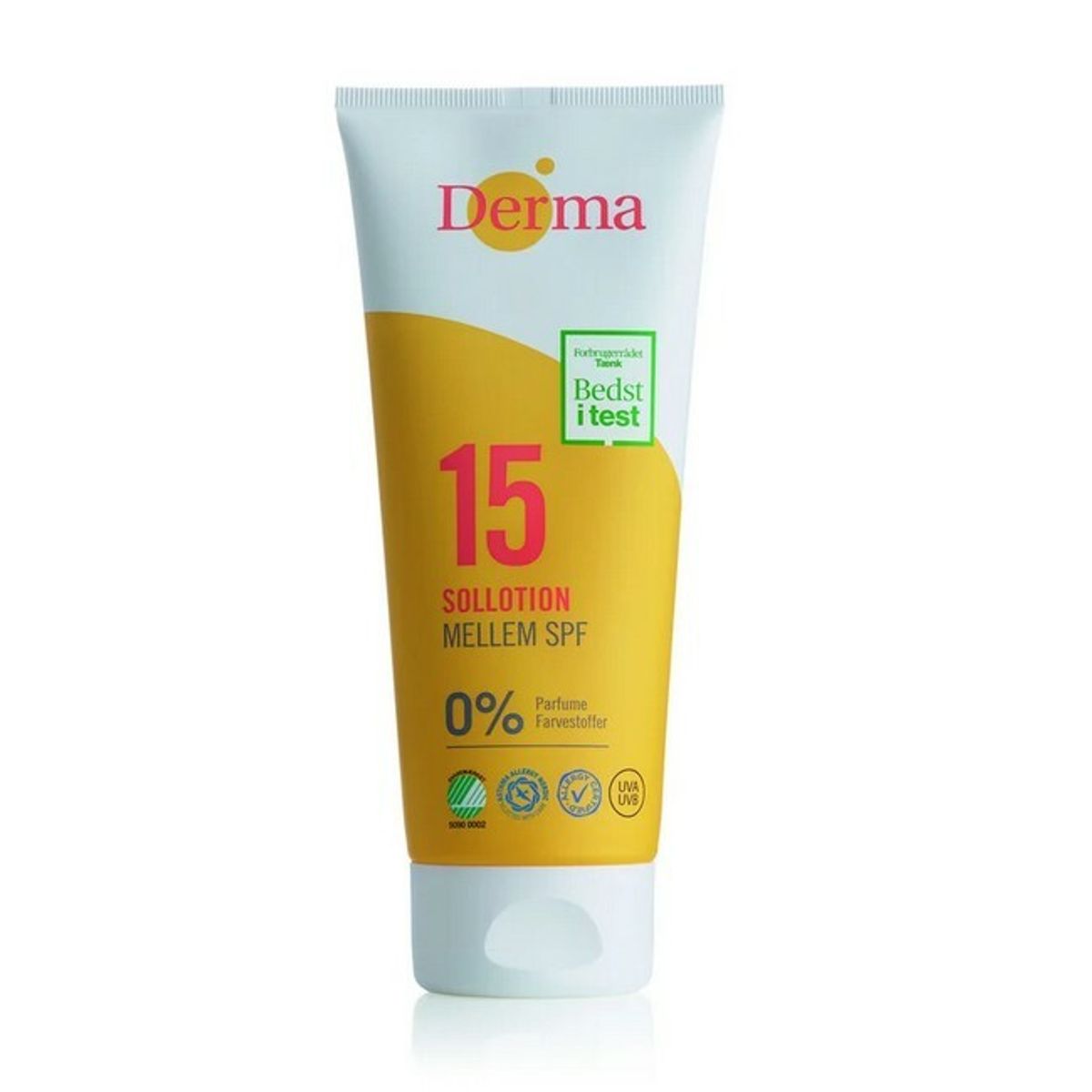 Derma - Sollotion Mellem SPF 15 - 200 ml