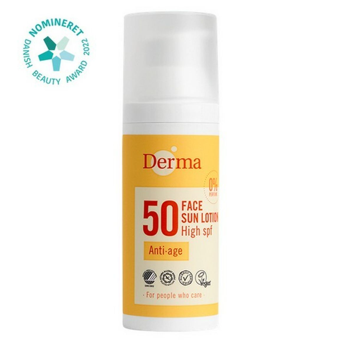 Derma - Ansigtssolcreme SPF 50 - 50 ml