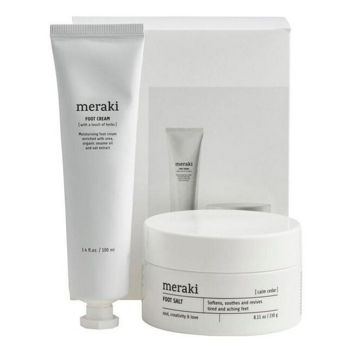 Meraki - Foot Spa Sæt - Fodsalt & Scrub