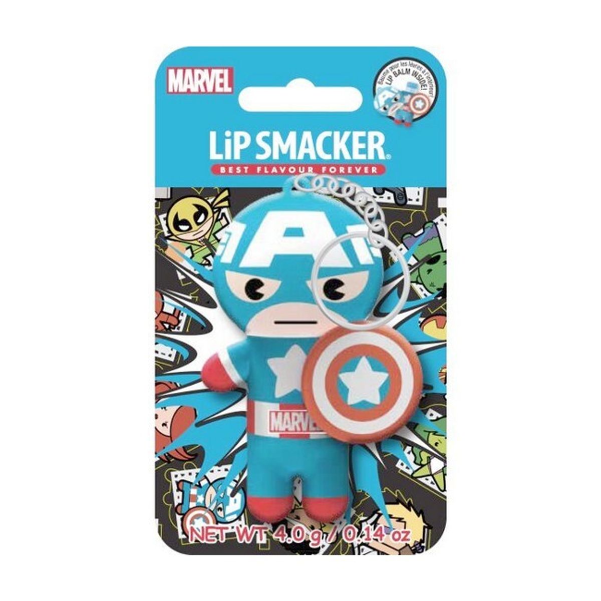 Lip Smacker - Marvel Captain America Lip Balm & Key Chain