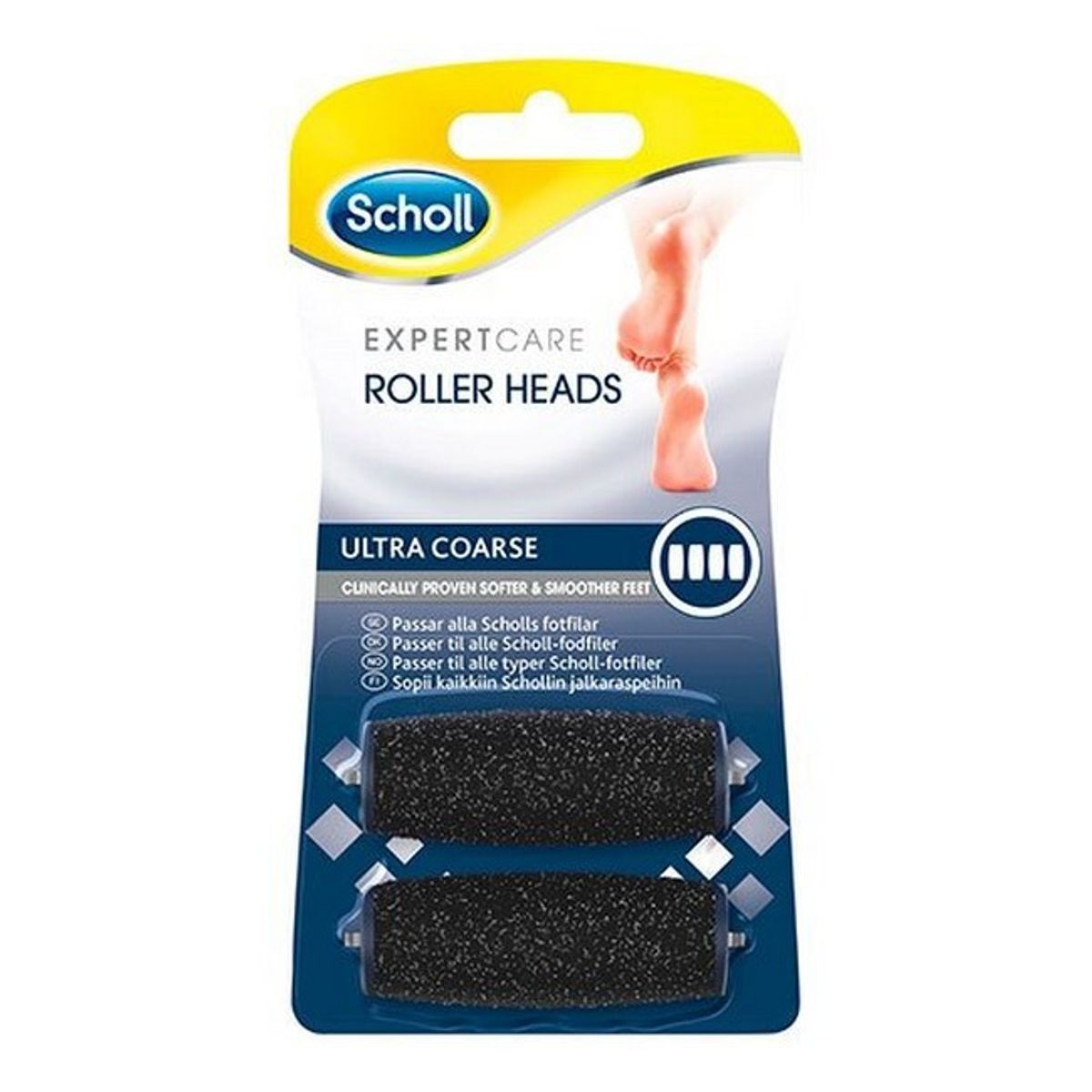 Scholl - Expertcare Roller Heads Extra Coarse 2 Pak