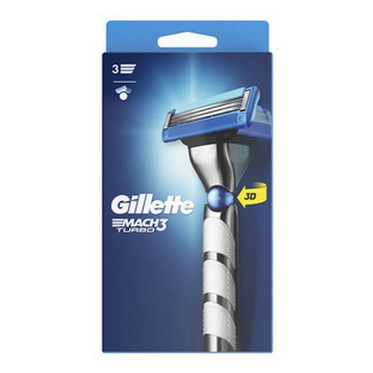 Gillette - Mach3 Turbo barberskraber + 1 barberblad