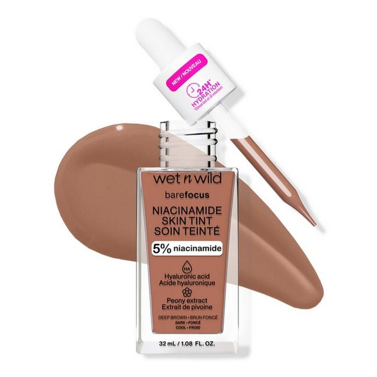 Wet n Wild - Bare Focus Niacinamide Skin Tint - Deep - 32 ml