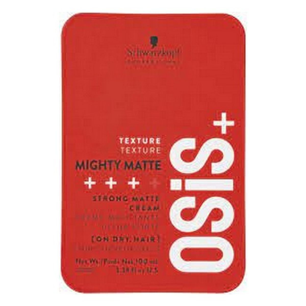 Schwarzkopf - Osis+ Mighty Matte Texture Styling Cream - 100 ml