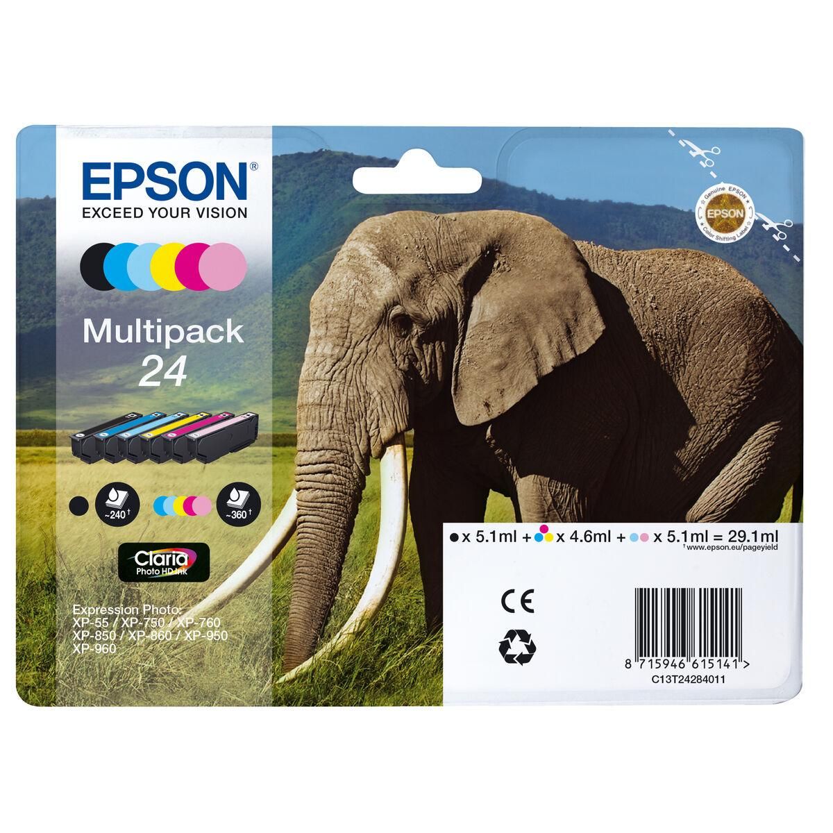 Original blækpatron Epson C13T24284021 Multifarvet