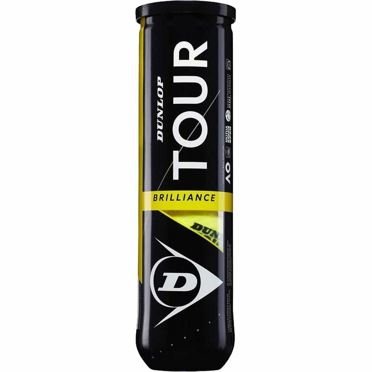 Tennisbolde Dunlop Tour Brillance Gul Sort