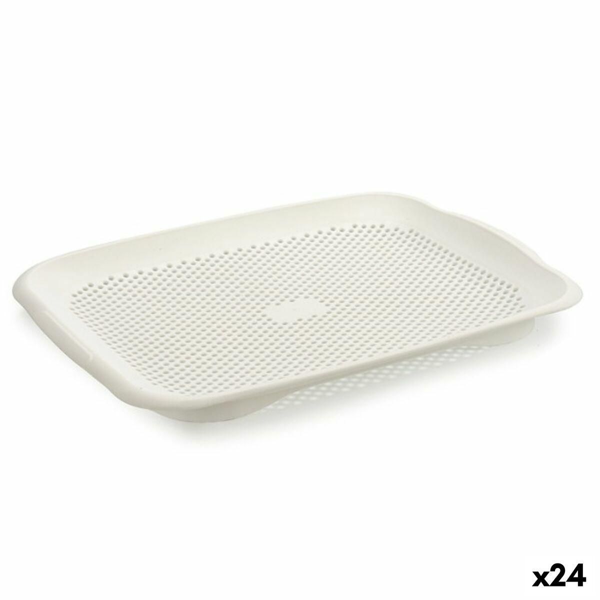 Dræner Hvid Plastik 27 x 3 x 36,3 cm (24 enheder)