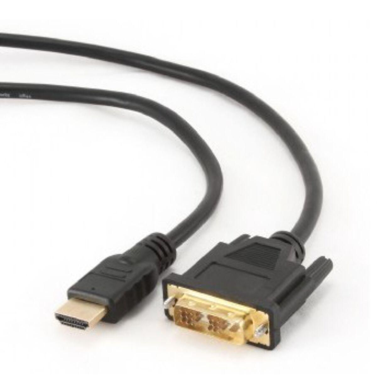 HDMI til DVI-adapter GEMBIRD 5m, HDMI/DVI, M/M Sort 5 m