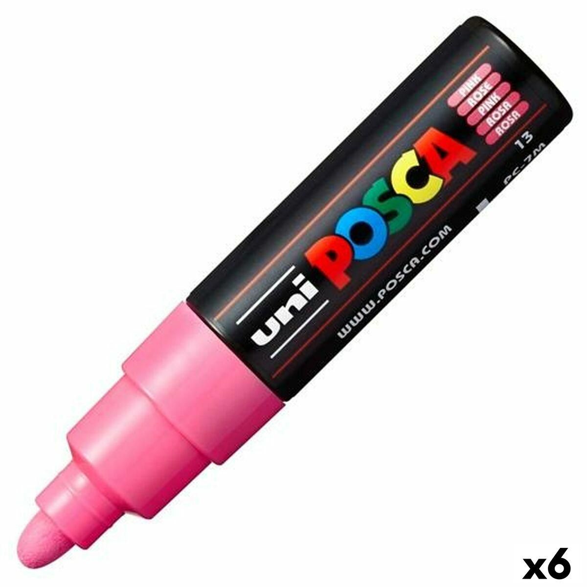 Markør POSCA PC-7M Pink (6 enheder)