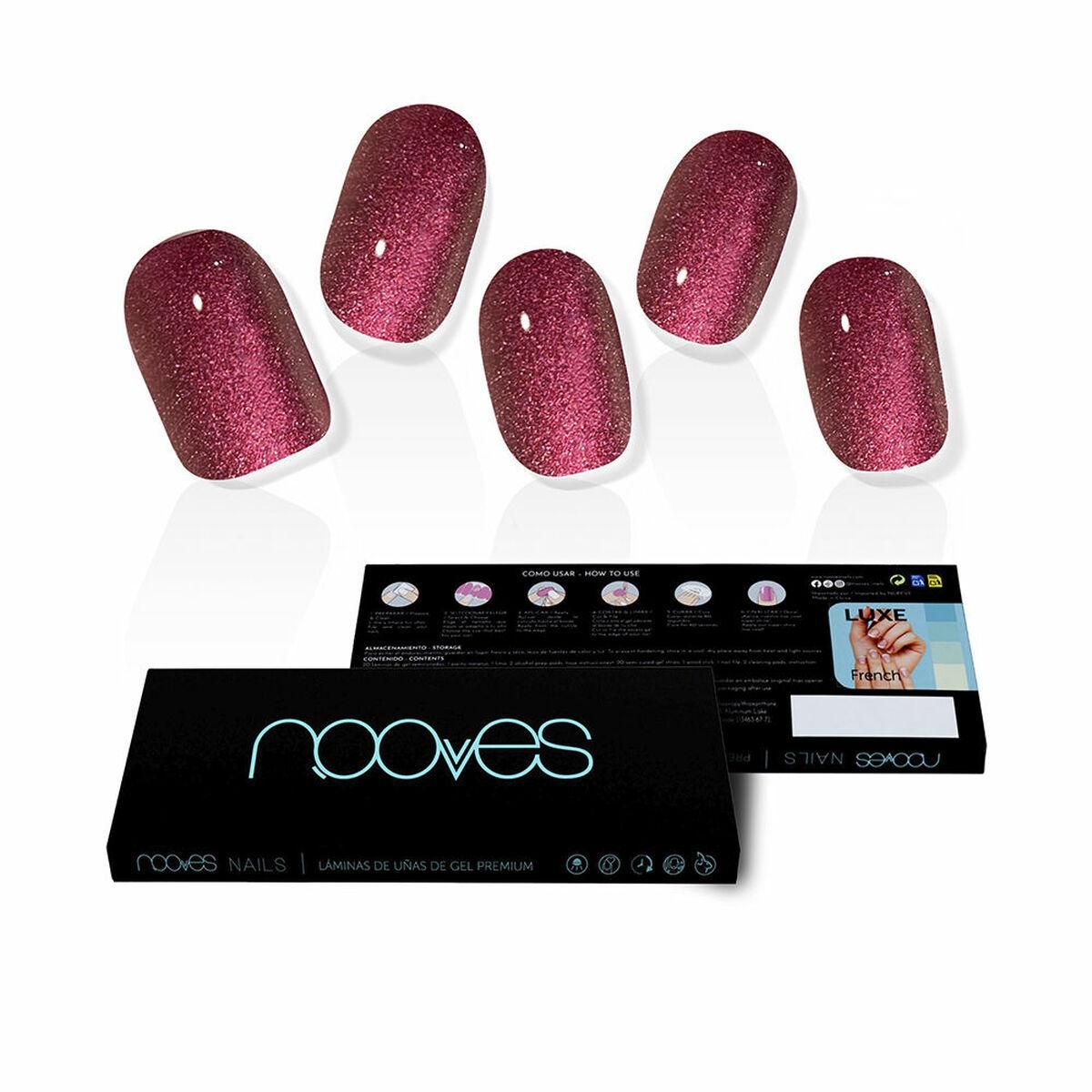 Falske negle Nooves Ruby Claret Gel Auto bindemidler