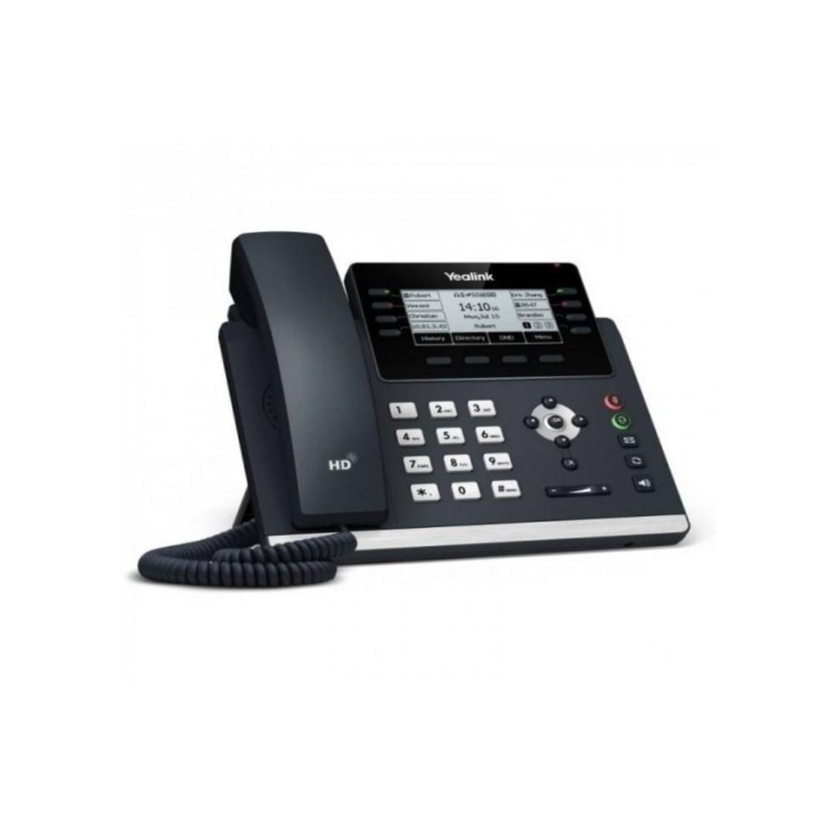 IP telefon Yealink YEA_B_T43U 3,7" Sort