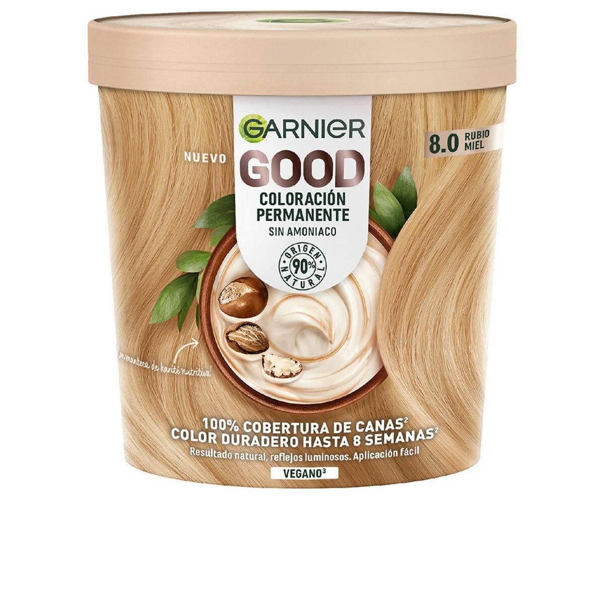 Permanent Farve Garnier Good Nº 8.0 Blond (1 enheder)