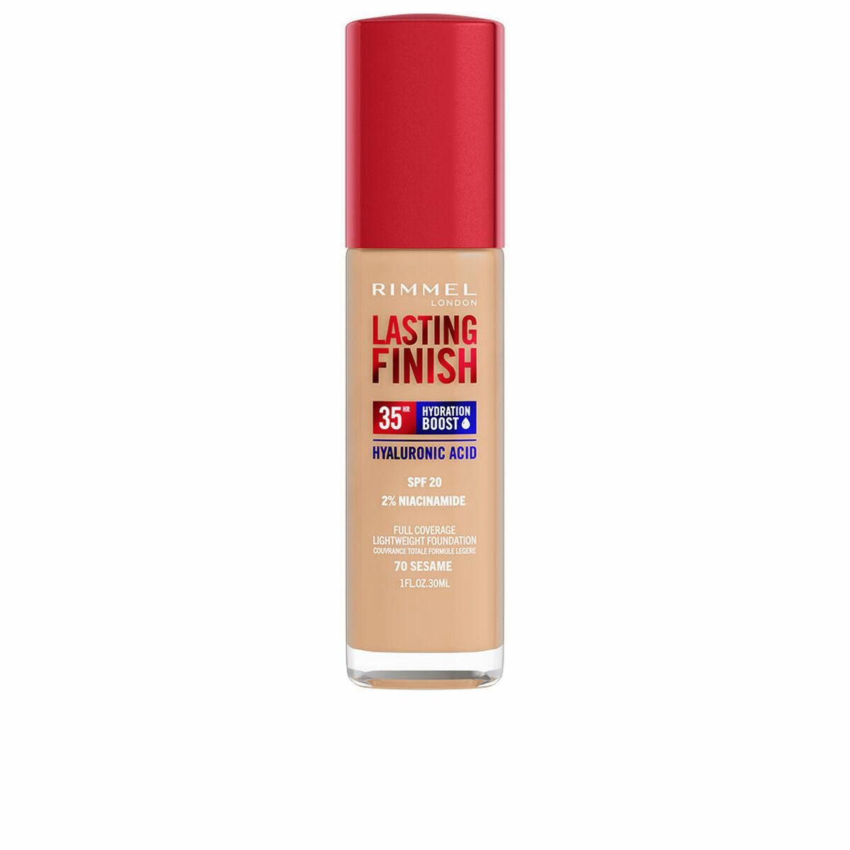 Cremet Make Up Foundation Rimmel London Lasting Finish Nº 070 Sesame Spf 20 30 ml