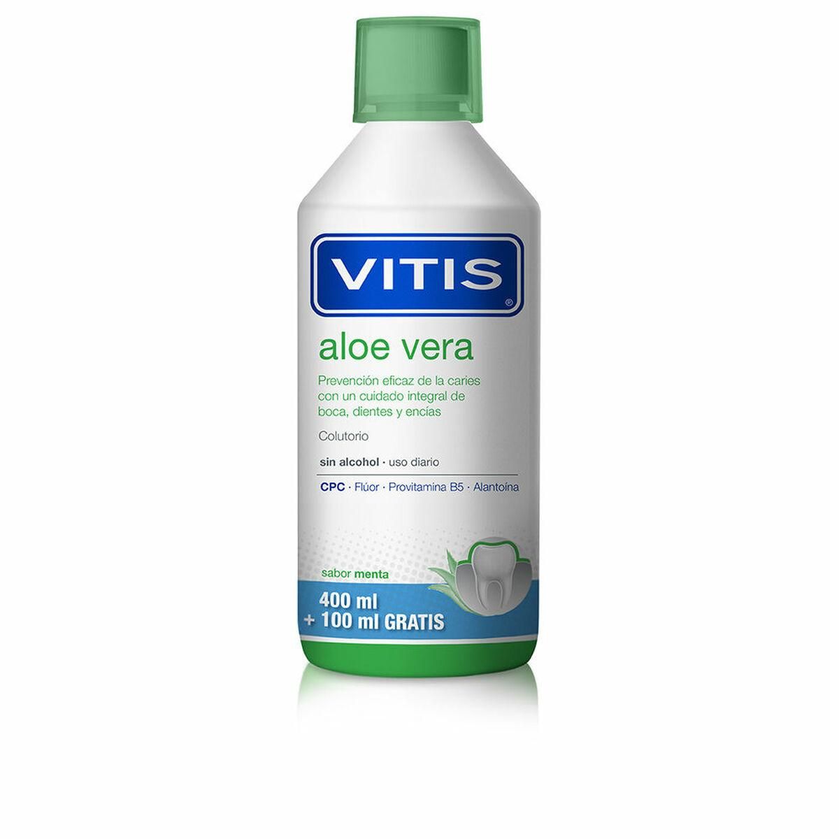 Mundskyllevand Vitis Mint Aloe Vera 500 ml