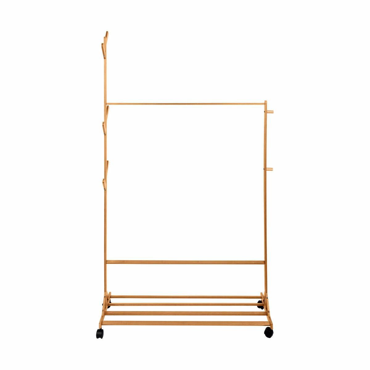 Stumtjener med hjul Confortime Natur Bambus 100 x 35 x 170 cm