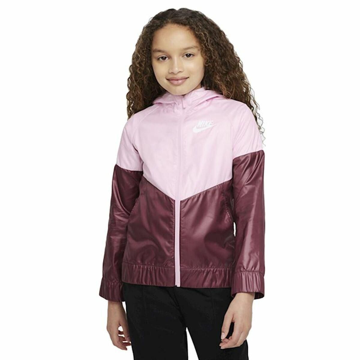 Sportsjakke til børn Nike Sportswear Windrunner Pink 12-13 år