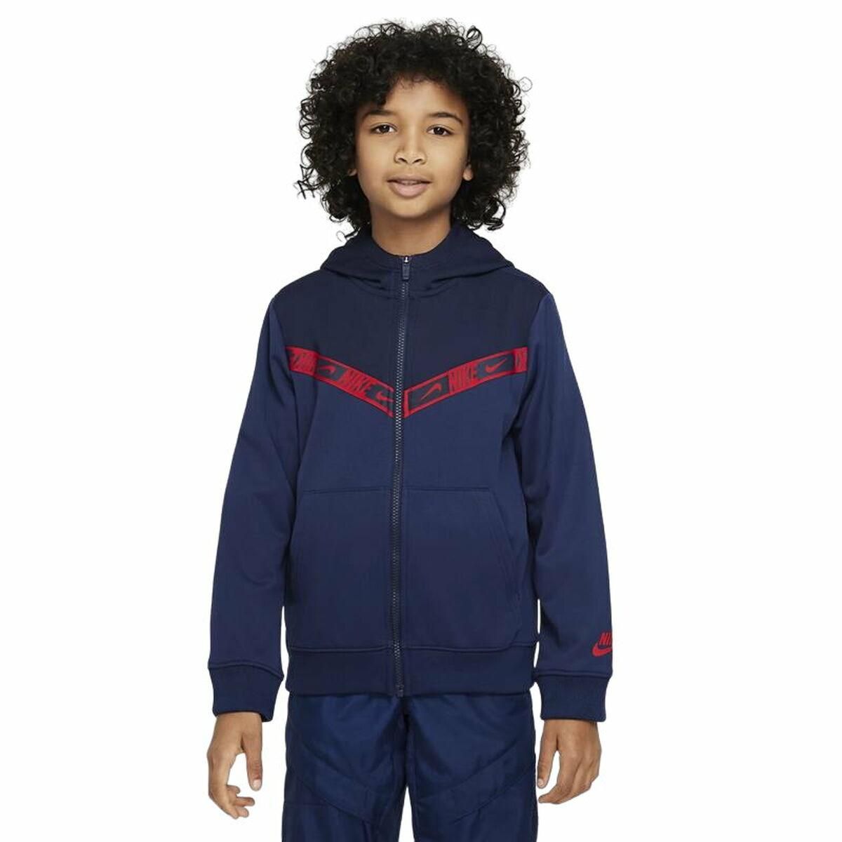 Sportsjakke til børn Nike Sportswear Mørkeblå 12-13 år