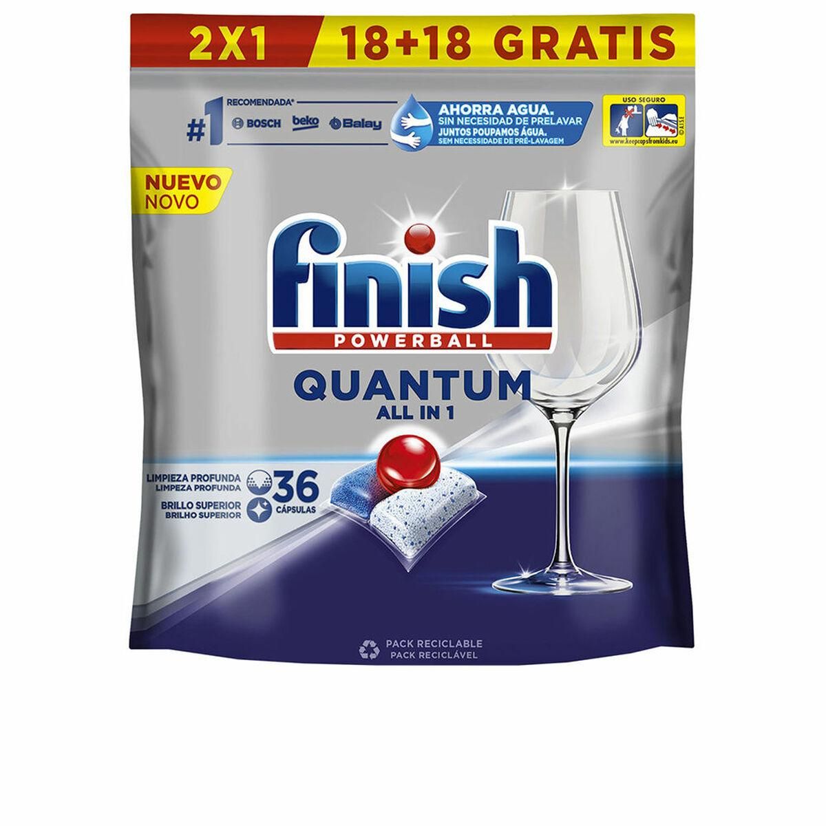 Opvaskemaskine tabletter Finish Quantum (36 Enheder)