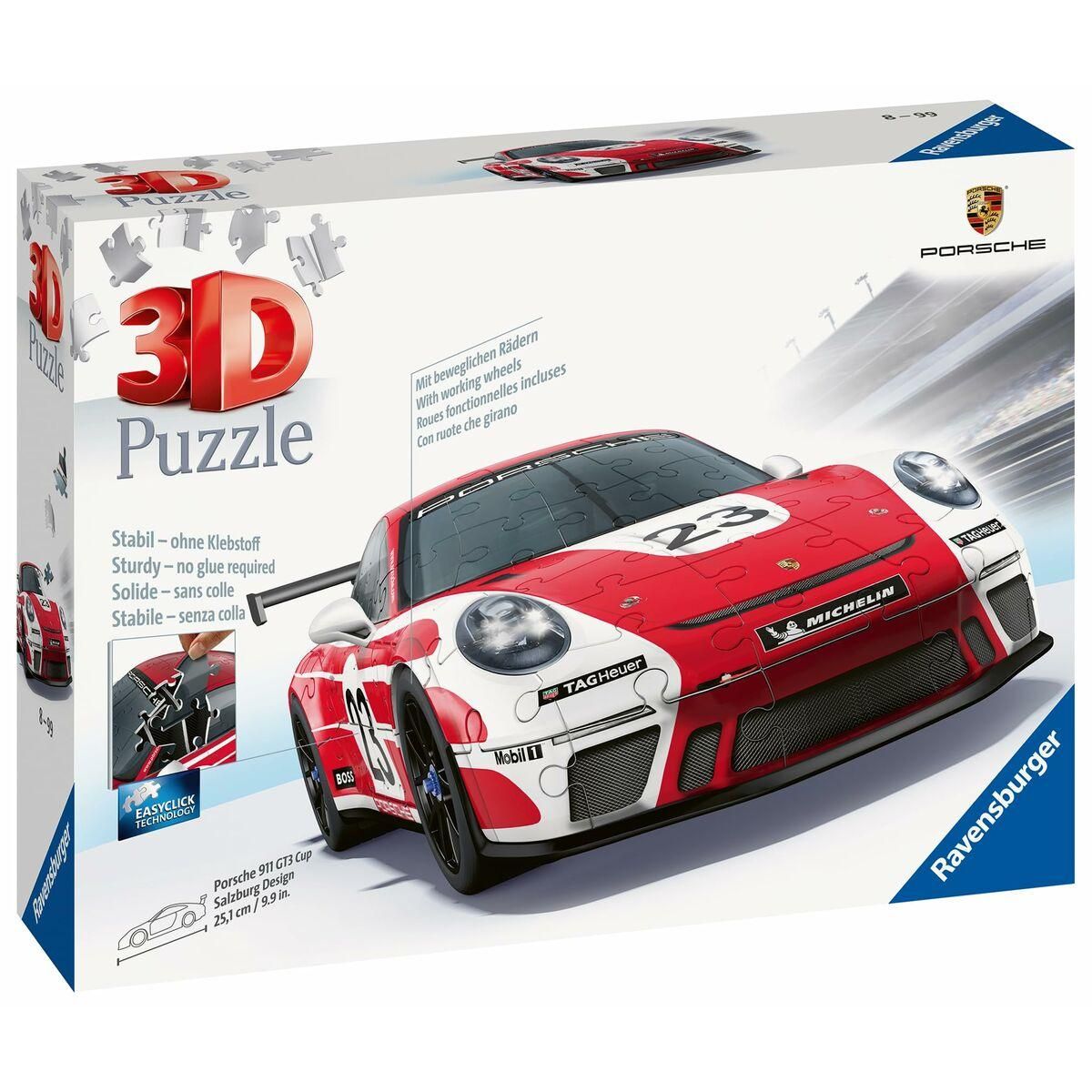 3D Puslespil Porsche 911 GT3 Cup Salzburg 152 Dele