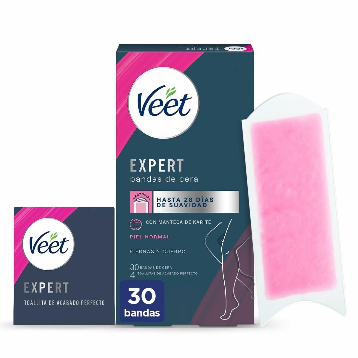 Bandas Depilatórias Corporais Veet Expert (30 enheder)