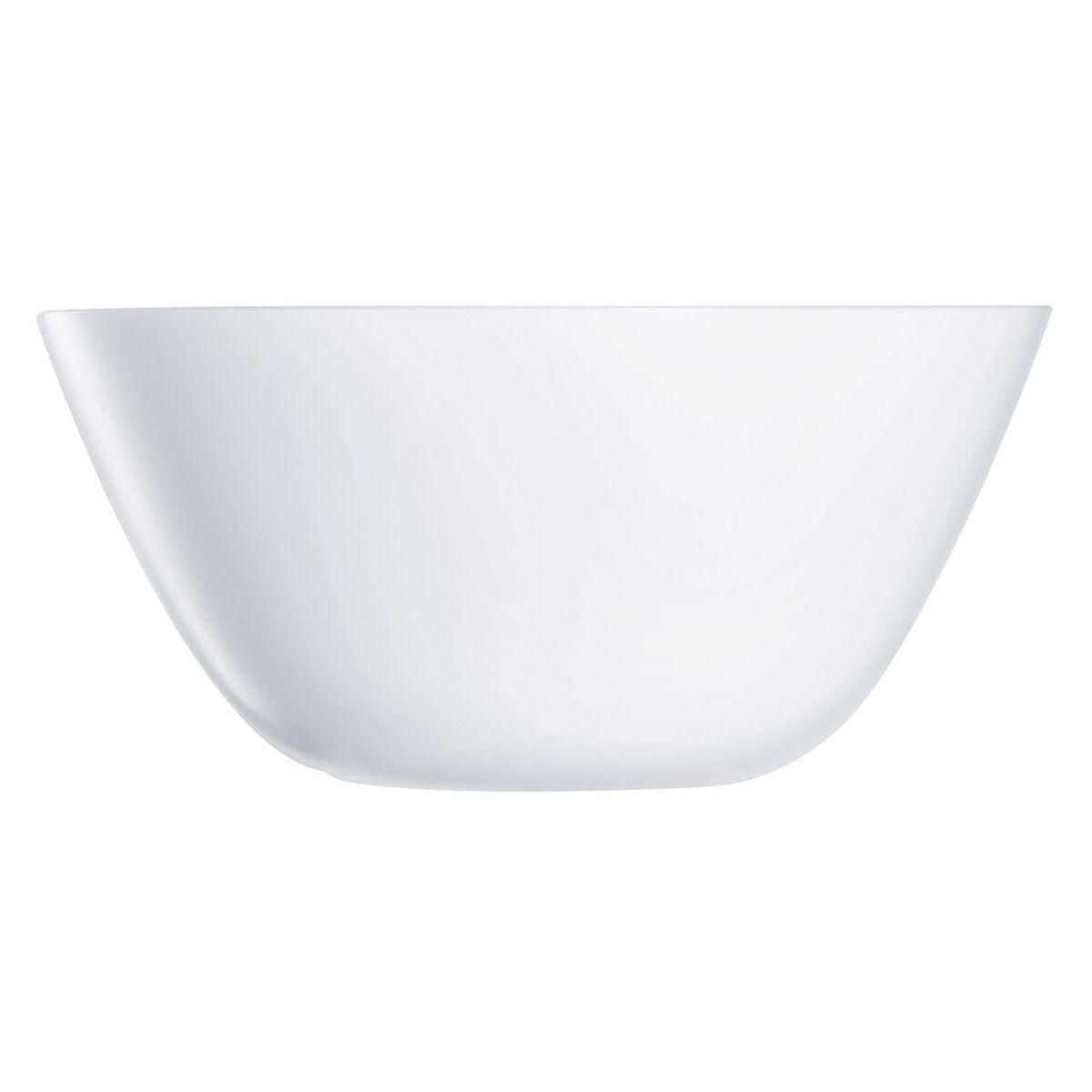 Salatskål Luminarc Zelie Hvid Glas 24 cm