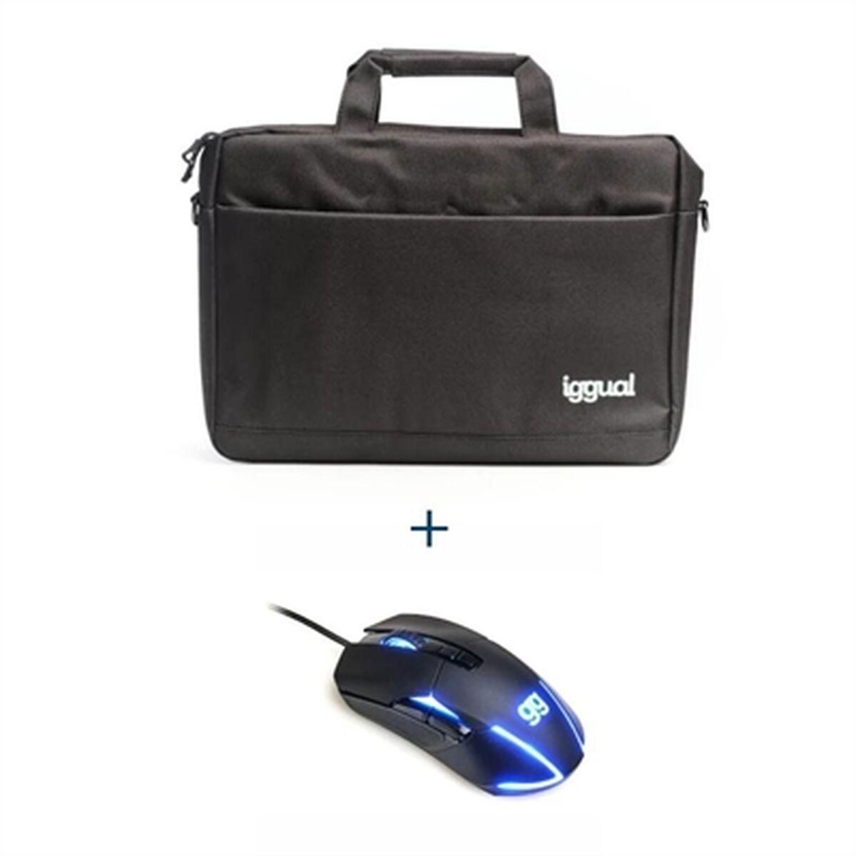 Laptop Case iggual IGG317754+IGG317983 Sort 15"