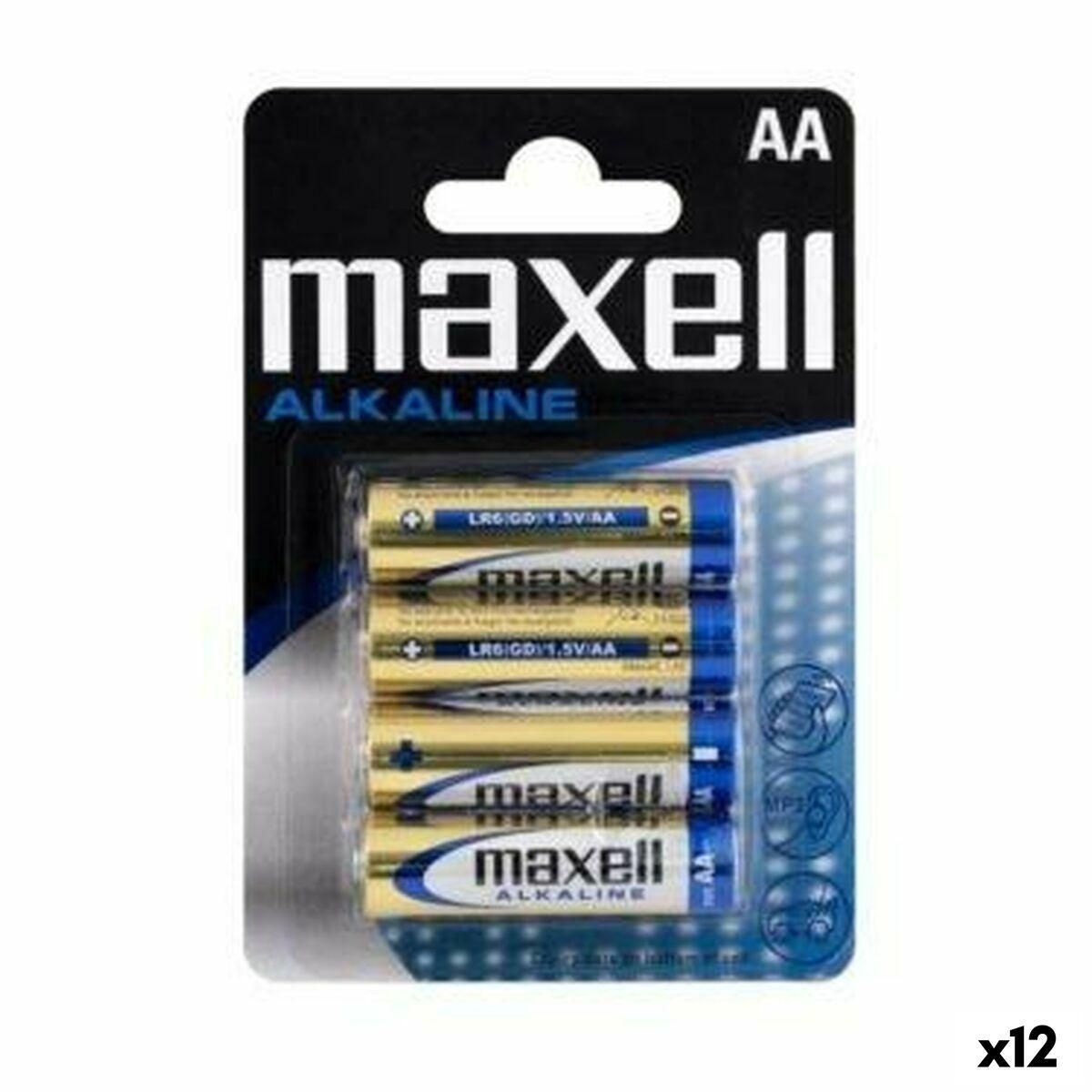 Alkalinebatterier Maxell LR06 (12 enheder)