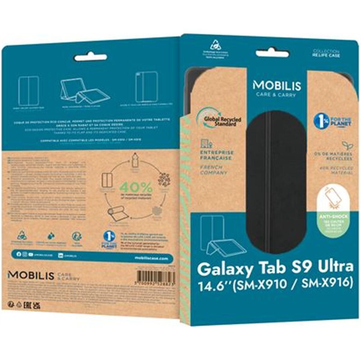 Tablet cover Mobilis 068010 14,6" Galaxy Tab S9 Ultra Sort