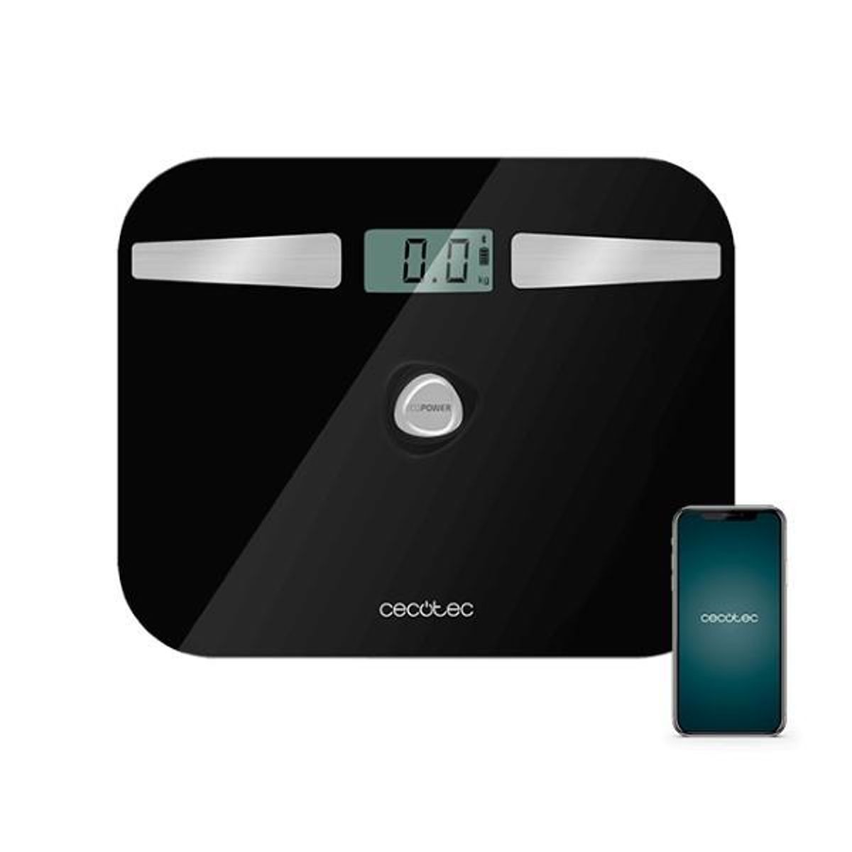 Digital badevægt EcoPower 10200 Smart Healthy LCD Bluetooth 180 kg Sort