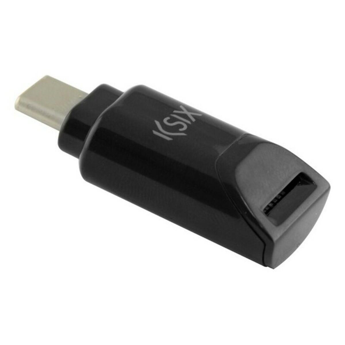 Micro SD til USB-C-adapter KSIX Sort