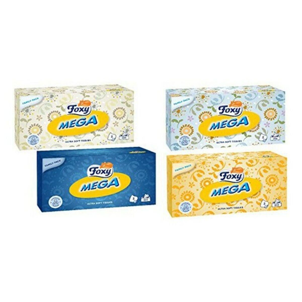 Lenços de Papel FACIAL MEGA Foxy 857-0140 (200 uds)