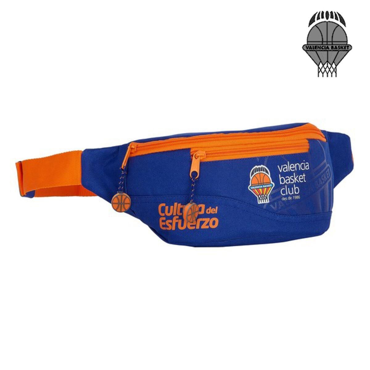 Bæltetaske Valencia Basket Blå Orange (23 x 12 x 9 cm)